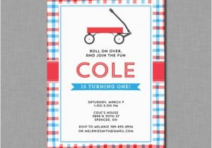 Red Wagon Birthday Invitations Red Wagon Birthday Invitations Little Red Wagon Mb62 Digital