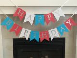 Red White and Blue Happy Birthday Banner Red White and Blue Birthday Banner Happy Birthday Banner