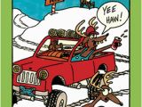 Redneck Birthday Cards Redneck Rudolph Funny Humorous Christmas Card by Nobleworks