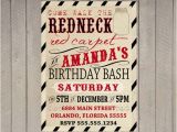 Redneck Birthday Invitations Redneck Red Carpet Birthday Invitation Duck by