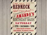 Redneck Birthday Invitations Redneck Red Carpet Birthday Invitation Duck by