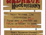 Redneck Birthday Invitations Sublime Living Family Redneck Hootenanny Party Planning