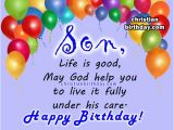 Religious Birthday Cards for son Spiritual Birthday Quotes for A son Christian Birthday