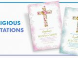 Religious Birthday Invitations Religious Invitations Confirmation Communion Baptism