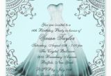 Religious Birthday Party Invitation Wording Religious Sweet 16 Invitation Wording Silver Teal Blue