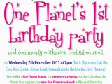 Reminder Birthday Invitation First Birthday Party Reminder Oneplanetcommunityprojects