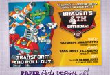 Rescue Bots Birthday Invitations Rescue Bots Birthday Party Invitation Rescue Bots Party