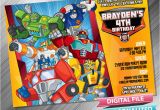 Rescue Bots Birthday Invitations Rescue Bots Invitation