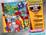 Rescue Bots Birthday Invitations Rescue Bots Invitation