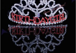 Rhinestone Birthday Girl Tiara Birthday Girl Red Rhinestone Comb Tiara Princess Party