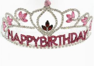 Rhinestone Birthday Girl Tiara Rhinestone Tiara Birthday Crown Pink by Fliesinthebuttermilk