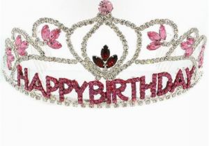Rhinestone Birthday Girl Tiara Rhinestone Tiara Birthday Crown Pink by Fliesinthebuttermilk