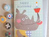 Rhino Birthday Card Happy Birthday Rhino Card by Kali Stileman Publishing