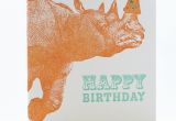 Rhino Birthday Card Rhino Birthday Card Sent Well