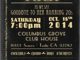 Roaring 20s Birthday Invitations 17 Best Ideas About 30th Birthday Invitations On Pinterest