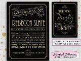 Roaring 20s Birthday Invitations Art Deco Roaring 20 39 S Birthday Invitation Quot Deco Glam