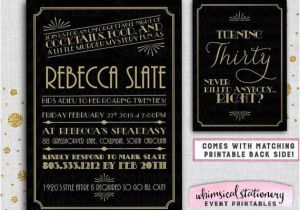 Roaring 20s Birthday Invitations Art Deco Roaring 20 39 S Birthday Invitation Quot Deco Glam