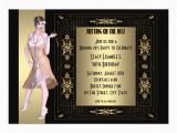 Roaring 20s Birthday Invitations Art Deco Roaring 20 39 S Birthday Party 5×7 Paper Invitation