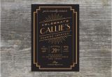 Roaring 20s Birthday Invitations Items Similar to Roaring 20s Birthday Invitation 1920s