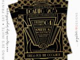 Roaring 20s Birthday Invitations Roaring 20 39 S Invitation Great Gatsby Party Invitation