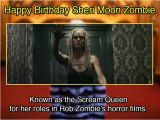Rob Zombie Birthday Card Sheri Moon Zombie 39 S Birthday Celebration Happybday to