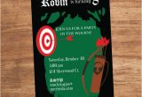 Robin Hood Birthday Party Invitations Bow and Arrow Robin Hood forest Party Invitation