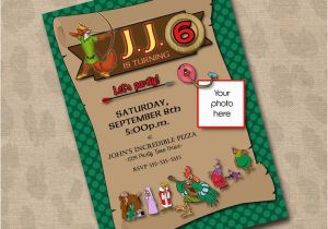 Robin Hood Birthday Party Invitations Robin Hood Birthday Invitation Digital Diy 15 00 Via