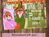 Robin Hood Birthday Party Invitations Robin Hood Maid Marian Disney 5×7 Printable by
