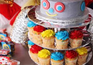Robot Birthday Decorations Boy 39 S Birthday Party Ideas Robot Birthday Pear Tree Blog