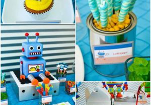 Robot Birthday Decorations Kara 39 S Party Ideas Robot Party with Lots Of Fun Ideas Via