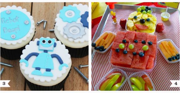 Robot Birthday Decorations Robot Party Food Ideas Chickabug