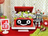 Robot Birthday Decorations Robot Rockets Birthday Party Design Dazzle