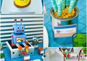 Robot Birthday Party Decorations Kara 39 S Party Ideas Robot Party with Lots Of Fun Ideas Via