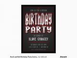 Rock and Roll Birthday Cards Free Rock and Roll Birthday Party Invitation