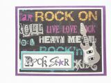 Rock and Roll Birthday Cards Rock 39 N Roll Birthday Card Rock Star Card Guitar Card