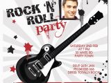 Rock and Roll Birthday Invitations Rock and Roll Birthday Invitations Drevio Invitations Design