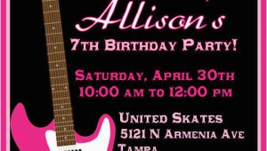 Rock and Roll Birthday Invitations Rock and Roll Birthday Invitations Drevio Invitations Design
