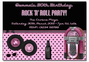 Rock N Roll Birthday Invitations 50s Rock N Roll sock Hop Invitation Rock N Roll Party