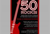 Rock N Roll Birthday Invitations 50th Birthday Rock N 39 Roll Party Invitation