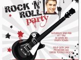Rock N Roll Birthday Invitations Free Printable Rock and Roll Birthday Invitations Template