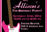 Rock N Roll Birthday Invitations Rock and Roll Birthday Invitations Drevio Invitations Design