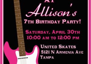 Rock N Roll Birthday Invitations Rock and Roll Birthday Invitations Drevio Invitations Design