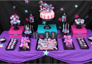 Rock Star Birthday Party Decorations Kara 39 S Party Ideas Girly Rock Star Dance Pink Birthday