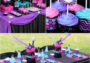 Rock Star Birthday Party Decorations Party Ideas for Girls the Crafting Chicks