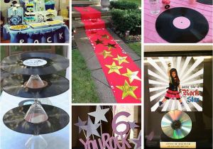 Rock Star Birthday Party Decorations Rock Star Party Ideas Rock and Roll Party Ideas at