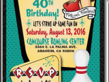 Rockabilly Birthday Invitations Pin Up Girl Bowling Birthday Party Invitations Di 422