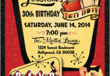 Rockabilly Birthday Invitations Pin Up Girl Rockabilly Birthday Invitation Di 430