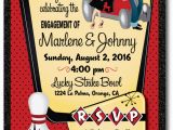 Rockabilly Birthday Invitations Rockabilly 1950 39 S Retro Bowling Engagement Party