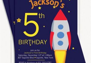 Rocket Ship Birthday Invitations Items Similar to Rocket Ship Birthday Invitation On Etsy