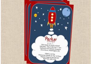 Rocket Ship Birthday Invitations Rocket Launch Space Ship Children 39 S Party Printable